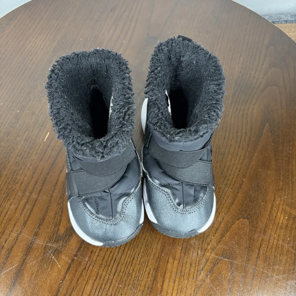 Nike Flex Advance Boots Toddler Preschool Kids 9C Black Winter Shoes DD0303-005